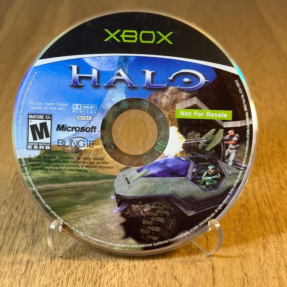 Microsoft Halo Combat Evolved Good TESTED NTSC Disc Only Xbox Game